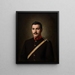 The Lieutenant Lieber in uniform - Roman Fekonja — framed artwork on a wall