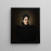 Portrait Painting of Käthe Lieber - Roman Fekonja — framed artwork on a wall
