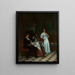 Scene by the fireplace - Roman Padlewski — framed artwork on a wall