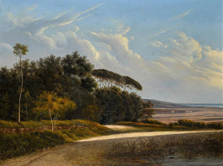a View of the Roman Countryside with the Aqueduct of Claudius - School of Rome — artwork view