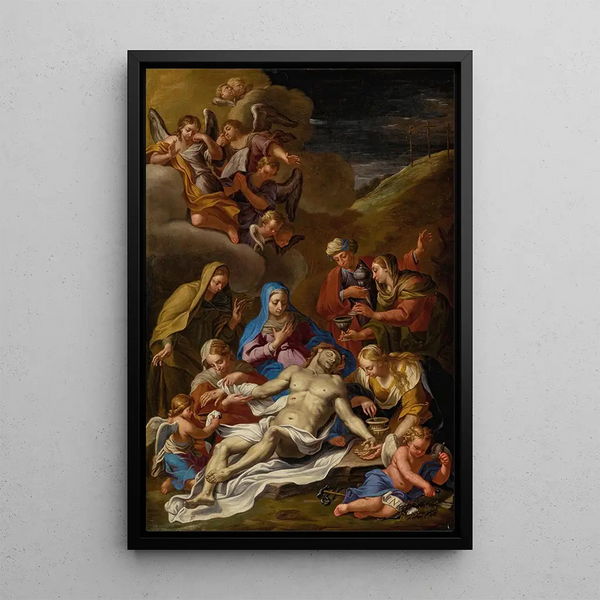 Piéta - School of Rome — framed artwork on a wall