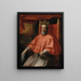 Portrait of Cardinal Ludovico Turriano, Patriarch of Aquileia - School of Rome — framed artwork on a wall