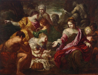 La découverte de Moïse - Ecole de Rome — artwork view