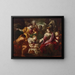 La découverte de Moïse - Ecole de Rome — framed artwork on a wall