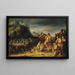The Christ feeding the multitude - Rombout van Troyen — framed artwork on a wall