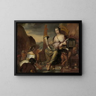 Allegory of Money - Romeyn de Hooghe — framed artwork on a wall