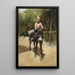 a boy on a donkey - Romualdo Locatelli — framed artwork on a wall