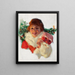 Christmas Surprise Painting - Ronald Lee Anderson — framed artwork on a wall