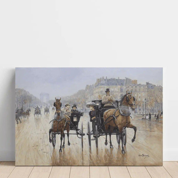 Reproduction of the painting Roundabout of the Champs-Élysées - Jean Béraud