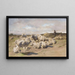 a Shepherd Resting with His Flock - Rosa Bonheur — framed artwork on a wall
