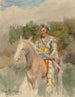 Indian Painting on Horseback - Rosa Bonheur — artwork view
