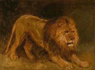 Lion guettant sa proie - Rosa Bonheur — artwork view