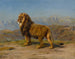 Lion dans un paysage montagneux - Rosa Bonheur — artwork view