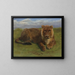 Lionne au repos - Rosa Bonheur — framed artwork on a wall