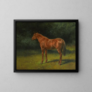 L'Automne rouge - Rosa Bonheur — framed artwork on a wall