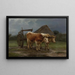 Bœufs tirant une charrette - Rosa Bonheur — framed artwork on a wall