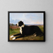 Portrait of a Labrador Mastiff in a Landscape - Rosa Bonheur — framed artwork on a wall