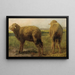 Sheep in a Meadow - Rosa Bonheur — framed artwork on a wall
