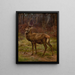 Deer in an autumn landscape - Rosa Bonheur — framed artwork on a wall
