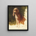 Study of a Dog - Rosa Bonheur — framed artwork on a wall