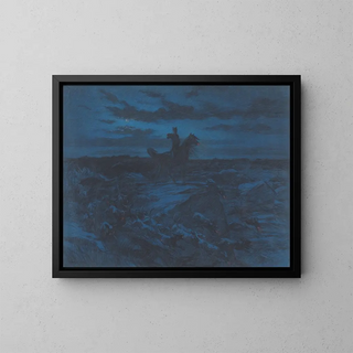 The Legend of the Wolves - Rosa Bonheur — framed artwork on a wall