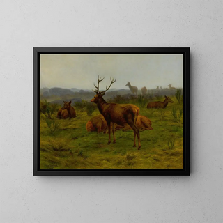 The Monarch of the Herd - Rosa Bonheur — framed artwork on a wall