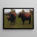Two grazing bulls - Rosa Bonheur — framed artwork on a wall