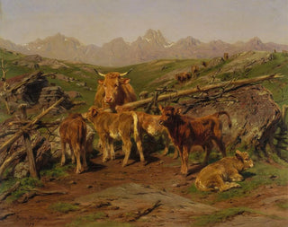 Weaning of calves - Rosa Bonheur — artwork view