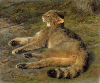 Wild Cat Painting - Rosa Bonheur — artwork view