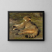 Wild Cat Painting - Rosa Bonheur — framed artwork on a wall