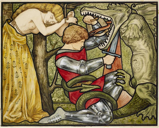 The story of Saint George, Saint George slaying the dragon - Rosa Corder — artwork view