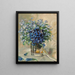 Flowers of Spring in a Glass Vase - Rosa Scherer — framed artwork on a wall