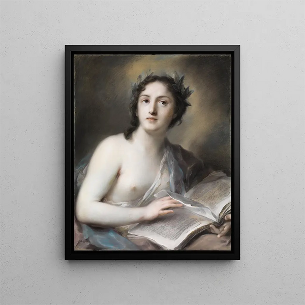 La Poésie - Rosalba Carriera — framed artwork on a wall