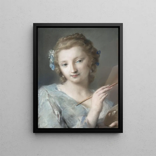 - Rosalba Carriera — framed artwork on a wall
