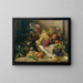 Still life with fruits and flowers - Rosalia Amon — framed artwork on a wall