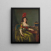 Portrait of a Lady - Rose-Adélaïde Ducreux — framed artwork on a wall