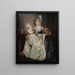 Portrait of a woman holding her daughter on her knees oil on canvas - Rose-Adélaïde Ducreux — framed artwork on a wall