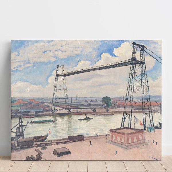 Reproduction of the painting Rouen, the transporter bridge - Albert Marquet
