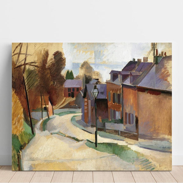 Reproduction of the painting Route De Laon - Robert Delaunay