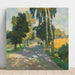Reproduction of the painting of Tree-lined Road in Bruntál - Carl Moll