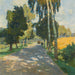 Tree-lined Road in Bruntl - Carl Moll — artwork view