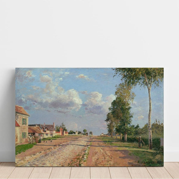 Reproduction of the painting of Route de Versailles, Rocquencourt - Camille Pissarro