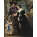 Reproduction of the painting Rubens, his wife Helena Fourment and their son Frans - Peter Paul Rubens