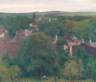 Sunset Painting at Ober-Sievering - Rudolf Bacher — artwork view