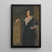 Portrait of a Standing Woman - Rudolf Bacher — framed artwork on a wall