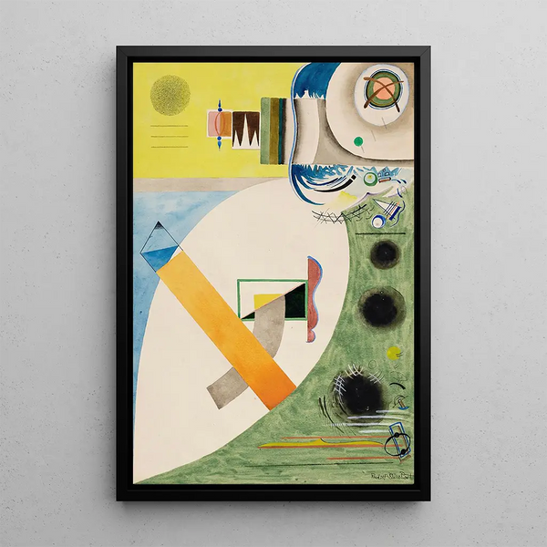 RB0551 Serioso - Rudolf Bauer — framed artwork on a wall