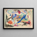 Untitled Painting - Rudolf Bauer — framed artwork on a wall