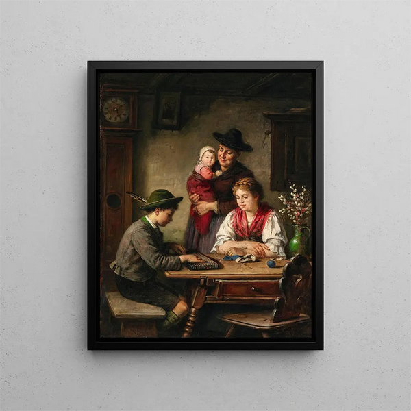 The young player of the cithara - Rudolf Epp — framed artwork on a wall