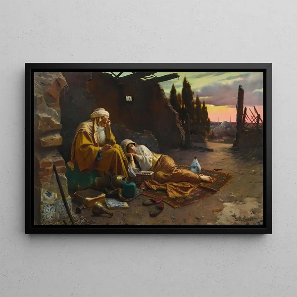 A New Dawn - Rudolf Ernst — framed artwork on a wall