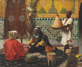 An Afternoon Discussion - Rudolf Ernst — artwork view